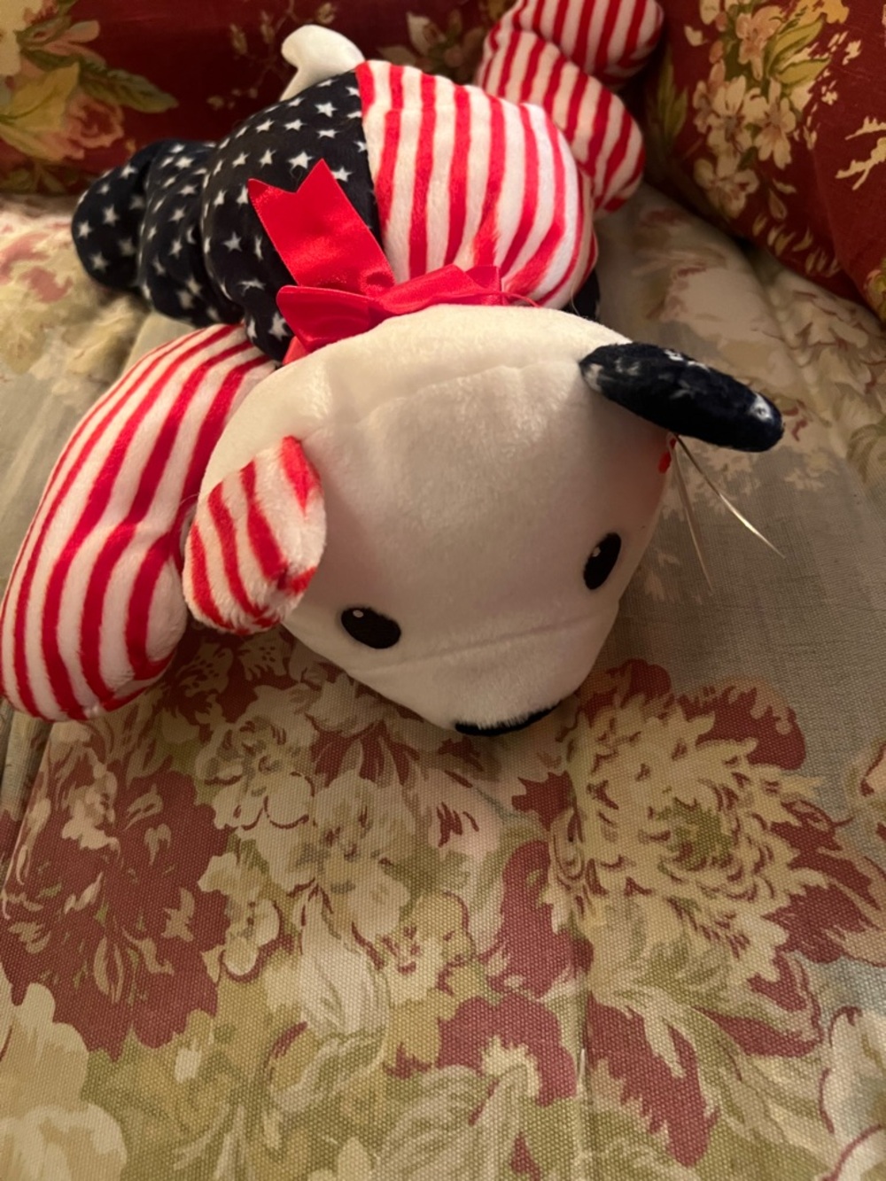 Patriotic Red, White & Blue Plush Ty Sparkler Bear